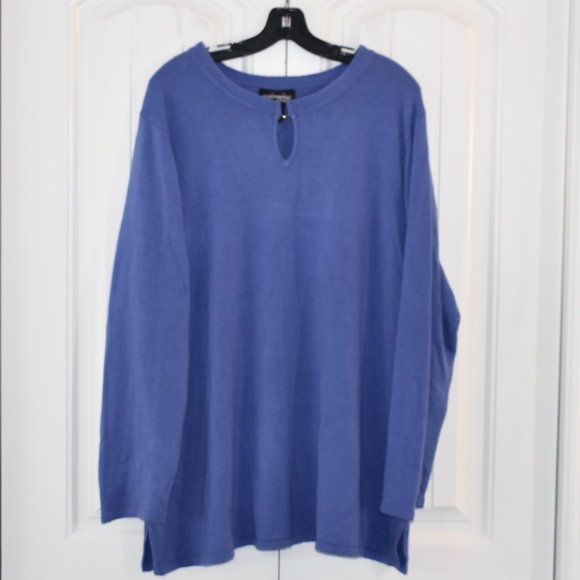 Requirements Sweaters - Requirement Blue Sweater Size 3X